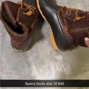Sperry women’s Dark Brown Leather Boots